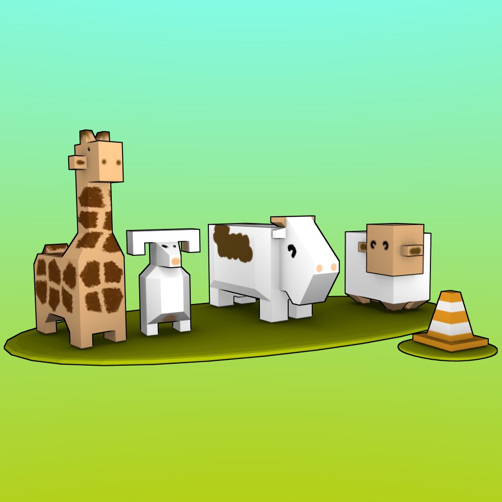 Low poly animals preview image 1